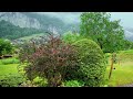 Lauterbrunnen,Switzerland 🇨🇭 | 4k Rainy walk  in the most beautiful Swiss village