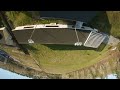 Flying under shed on stilts