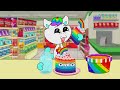 Inside Out 2 - ANXIETY - ENVY |Convenience Store Random Orange Green Food Mukbang | ASMR |ANIMATION