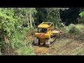this is Insane! CAT D6R XL Bulldozer Builds Roads ON the Edge of the Mountain is Very Extreme