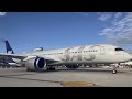 Airbus A350 RRXWB startup with jet airstarter.