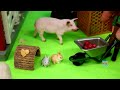 Fun Farm Animal Figurines in a Barn Playset