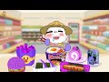 Random Purple Food vs Pink Food | Convenience Store Catnap & CraftyCorn | ASMR | Mukbang