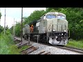 Another BNSF Norfolk Southern Fankenstein lcocomotive emerges with unique horn!