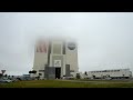 Kennedy Space Center VAB one foggy day time-lapse