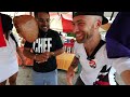 Trinidadian SEAFOOD STREET FOOD!! Lobster Roti and Bake & Shark on Maracas Beach, Trinidad!!