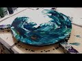 The movement in this one! ~ Acrylic painting blowout ~ Liquid Art