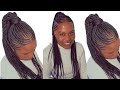 Cornrows to try | feeding in braids vs Knotless braiding for beginners @JANEILHAIRCOLLECTION