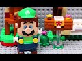 Lego Mario enters the Nintendo Switch to save Luigi from Bowser! Mario Story
