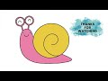 Drawings for Kids /How To Draw A Snail in 2 Minutes