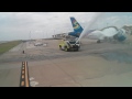 US Airways 737-400 Water Cannon Salute DFW