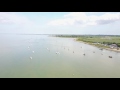 Drone flight over the River Blackwater, Essex