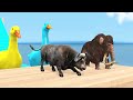 5 Giant Duck Cartoon, Cow, Mammoth Elephant, Pig, Gorilla, Zebra, Transfiguration funny animal 2023