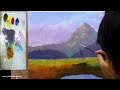 Tutorial: How to Paint Rocky Mountain and Waterfalls in Acrylics / JMLisondra