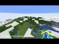 What 96 chunks render distance looks like in Minecraft Java Edition