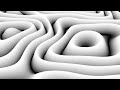 1 Hour of White Abstract Height Map Pattern Loop Animation 3D | QuietQuests