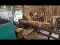 Sawing three cherry logs #45