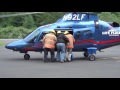 Lifeflight Helicopter landing, patient loading, and takeoff training