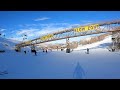 Skiing on a green run in Park City, UT