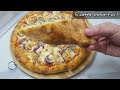 You will never buy pizza again after this video! Homemade pizza, quick dough in 10 minutes