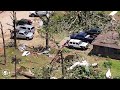 Drone footage captures devastation in Decatur, Arkansas after deadly tornado