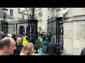 HORSE FREAKS OUT, ABANDONS BOX! THEN SOLDIER DOES THIS! | Horse Guards, Royal guard, Horse, London