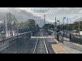 Caltrain: Front view from San Jose to San Francisco