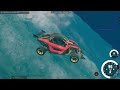 Flood Escape Race Challenge Up a Mountain in BeamNG Drive Mods!