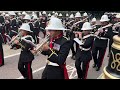 Massed Bands of HM Royal Marines March to Horse Guards Parade - Beating Retreat 2024
