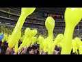 Fukuoka SoftBank Hawks 7th inning stretch balloon release