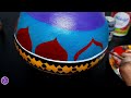 🪴 Easy Matki Decoration Idea | How to paint a pot at home | DIY Paint A Pot