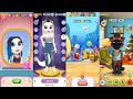 My Talking Tom 1 Chinese Version Vs My Talking Tom 2 Angela 2 Kimmy Superstar Talking Fashion Cat