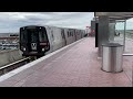 WMATA Silver Line Trains at the  Dulles Airport Station Dec 2023