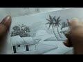 How to draw village scenery /Very Easy Drawing for kids /Easy village scenery drawing ❤️❤️