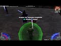 That's why single blade dueling is better(Star Wars Jedi Academy)
