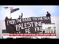 Pro-Palestinian protesters scale Canberra's Parliament House