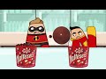 Convenience Store Fried Chicken & Spicy Noodles | Alphabet Lore x ASMR Mukbang |Animación española