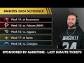 Las Vegas Raiders 2024 Schedule, Opponents & Instant Analysis | NFL Schedule Release