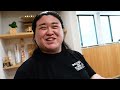 [Sumo food] Kikuchi goes to new disciple inspection / Cream stew, pork sukiyaki, tandoori chicken