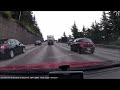 Driving through Seattle, WA on I-5 in 1080p