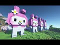 ⛏️ Minecraft Tutorial :: 🩷 Build the My Melody House🌼[마인크래프트 귀여운 마이멜로디 집짓기 건축 강좌]