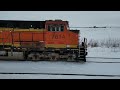 BNSF Trains in a Blizzard; Snowy action on BNSFs Chillicothe Subdivision!!