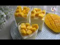 Only 3 Ingredient! Melt in the Mouth! No Gelatin! No Bake ! Mango Dessert ❤️ 只需3种材料就可以做出入口即化的芒果甜品