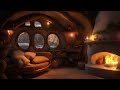 🌨️ Relaxing Fireplace Sounds and Snowfall Ambience for a Cozy Sleep 🌨️