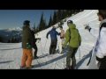 Angry skier dad tries to fight snowboarders