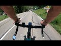 Road cycling French Alpes. Descending with chest cam 7 of 9