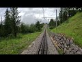4K Driver View - Grindelwald from Kleine Scheidegg Switzerland | Train Cab ride - 4K HDR Video
