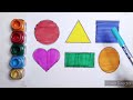 Shapes drawing for kids,Learn 2d shapes,Colors for toddlers, Preschool learning part-729