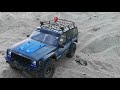 SCX10 ii Cherokee quick rip in the sand