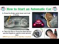 How to start an Automatic Car in less than a minute